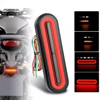 60 светодиодов для мотоцикла, светодиодные задние фонари, стоп-сигнал, указатель поворота, DRL для мотоцикла, велосипеда для грязи, электромобилей, ATV UTV 10-72 В 1PCS
