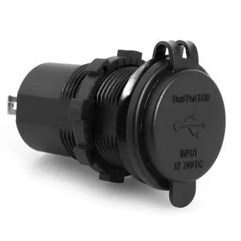 60 Вт автомобильное зарядное гнездо водонепроницаемое QC 4.0 Type C QC 3.0 USB быстрозарядное гнездо 12 В/24 В для автомобиля грузовика мотоцикла морской лодки автофургона CHINA