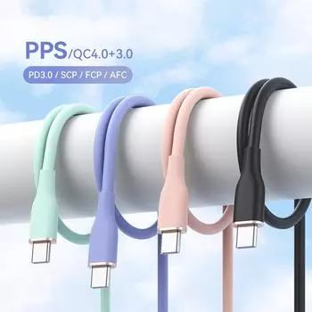 60 Вт быстрый USB C кабель тип C кабель быстрая зарядка шнур для передачи данных зарядное устройство USB кабель C для Samsung S21 S20 A51 Xiaomi Mi 10 1M