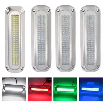 60 Вт Лодочный транцевый светильник 120 светодиодов из нержавеющей стали Green