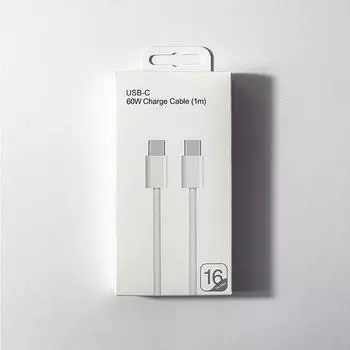 60 Вт PD USB-C кабель для Apple iPhone 16 Pro Max PD быстрая зарядка для Samsung Huawei Xiaomi Type C плетение кабель аксессуары 1m серый