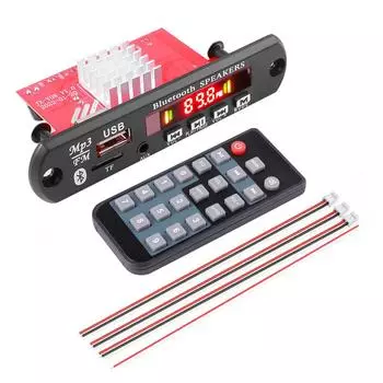 60 Вт усилитель Bluetooth 5,0 MP3 WMA APE декодер плата DC 12 В громкой связи автомобильный аудио USB TF FM радио музыкальный плеер динамик s