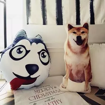60cm Cute Shiba Inu And Husky Dog Plush Toys Staffed Kawaii Marutaro Dog Toys Lovely Animal Pillow S