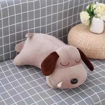 60cm Cute Snotty Dog Plush Toy Stuffed Cartoon Teddy Dog Toy Doll Kids Baby Dog Puppet Creative Kawa