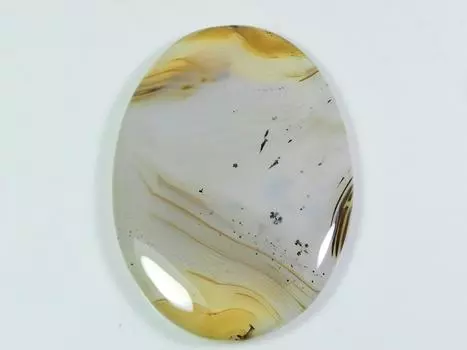 60Cts. Натуральный камень Монтанский агат овальный кабошон россыпью драгоценный камень 32X45X05 MM ET-346