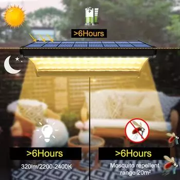 60LED Солнечный настенный светильник, уличный водонепроницаемый теплый солнечный светильник, алюминиевое освещение, солнечные лампы для сада, дома, забора, двери, прожектора 24LED-Warm 2000K чёрный