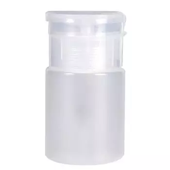 60ML Pump Dispenser Nail Polish Remover Alcohol Liquid Makeup Cosmetic Travel Bottle (White) белый