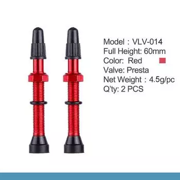 60mm Brass Aluminum Ultra-light Zinc Zinc Alloy Stem MTB Bicycle Presta Valve Tubeless Tire Extender Valves 60mm