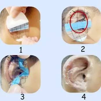 60pcs Baby Ear Water Prevention Stickers Bathing Swimming Earmuffs Water Kids Wash Hair Shampoo Ear Water Prevention Baby Care