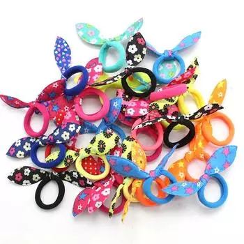 60pcs Elastic Hair Girls Hair Bands For Children Girl Hair Accessories Hair Scrunchie Girl Kids Headwear Rubber Bands For Girls One Size