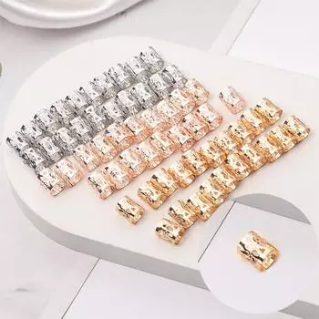 60pcs Hollow Out Hair Ring Dreadlocks Beads Hair Braid Rings Clips Dread Locks Hair Braiding Metal Decoration Hair Accessories