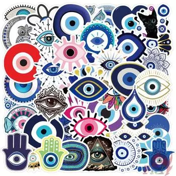 60Pcs/Set Evil Eyes Series 01 Наклейки DIY Мода Водонепроницаемые каракули Наклейки