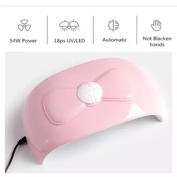 60S/90S120S УФ-светодиодная лампа для ногтей для маникюра, USB-сушилка для сушки гель-лака, ледяная лампа, 18 шт., инструменты для дизайна ногтей с автоматическим датчиком 6W белый