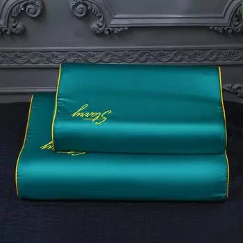 60S хлопковая наволочка с вышивкой высокого качества, однотонные наволочки из египетского хлопка, латексная наволочка 30x50 40x60 30x50cm 1pc красный