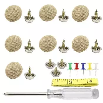 60set Buckles Universal Car Interior Ceiling Cloth Fixing Screw Cap Roof Snap Rivets Retainer Automotive Headliner Repair Button серый