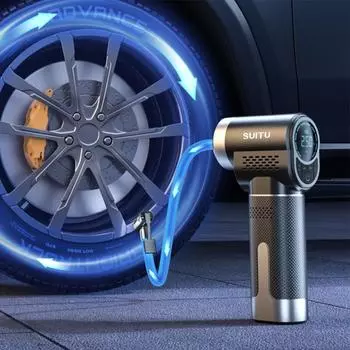 60W 150PSI Wireless Car Air Compressor Electric Portable Smart Car Tire Air Pump for Car Motorcycle Bike Tire Boat Ball чёрный