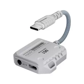 60W 2 in 1 USB C Adapter 3.5MM Audio Adapter Lightweight 2 in 1 Headphone Converter Portable Use 3.5mm type C