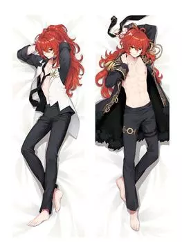 60x180 см аниме-игра Genshin Impact Diluc персонаж Dakimakura аниме наволочка для тела обнимающая длинная наволочка для девочек сексуальная наволочка