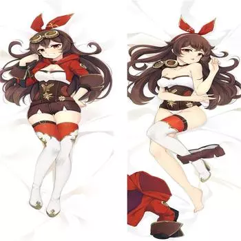 60x180 см аниме-игра Genshin Impact Янтарный персонаж Dakimakura аниме наволочка для тела обнимающая длинная наволочка для девочек сексуальная наволочка