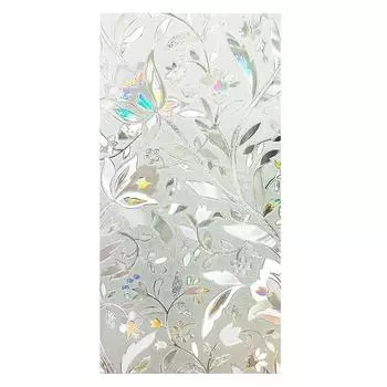 60x300 см 3D Тюльпан Узор Самоклеящаяся Оконная Пленка Приватности Статическая Наклейка На Окно Для Дома