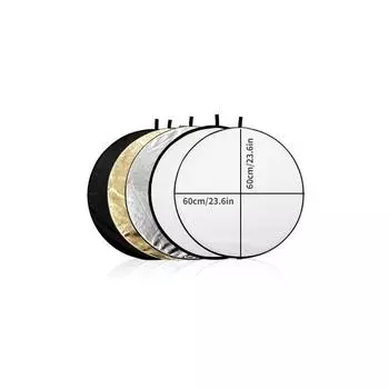60x60 см 5 в 1 мультидиск для фотостудии, овальный складной светоотражатель для фотостудии, портативный фотодиск 5 in 1