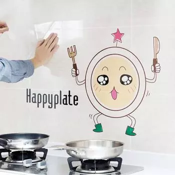 60x90 см Кухня Суши Кофе Фрукты Анти Масло Наклейка На Стену Наклейка Фреска Домашний Декор