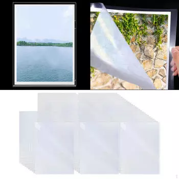 60x прозрачных папок для документов, папок-органайзеров, водонепроницаемых держателей для офисных принадлежностей