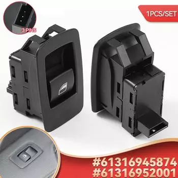 61316945874 Переключатель управления стеклоподъемником со стороны пассажира, кнопка подъемника, подходит для BMW E87 3er E90 E91 316i 318i X3 E83 X5 E70 E71 6945874