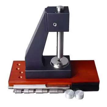 6173 Watch Back Press Set Wooden Base Watch Case Cover Pressing Machine for Watchmakers Silver серебряный