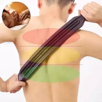 61 бусина универсальный массаж спины сухожилия деревянная скребковая палочка точечная терапия гуаша расслабляющий акупунктурный инструмент абдоминальный массажер 54.5cm