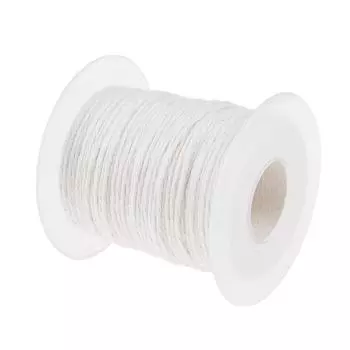 61 м хлопчатобумажная оплетка для свечей, катушка с фитилем, без дыма, принадлежности для масляных ламп своими руками 61m