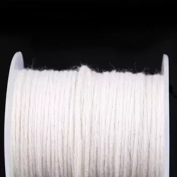 61 м хлопчатобумажная оплетка для свечей, катушка с фитилем, без дыма, принадлежности для масляных ламп своими руками