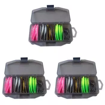 61 шт./компл., искусственные приманки, крючки, инструменты, рыболовные приманки, аксессуары для рыбалки