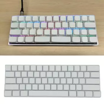 61 шт. PBT Blank DIY Keycaps механическая клавиатура XDA Profile No Print White Keycap Set для переключателей Cherry MX