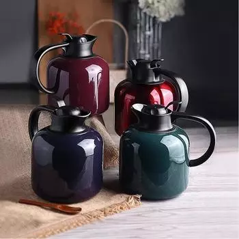 61oz Double-Wall Vacuum Insulated Stainless Steel Thermos – Retro Classic Water Bottle for Camping/Office, 24H Hot/Cold Retentio 1800mL чёрный