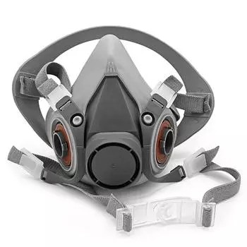 Полумаска 6200, промышленный противогаз, распыление краски, подходит для фильтров серии 2091/6001, резиновый респиратор, пылезащитная маска, корпус