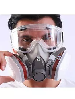 6200 Тип Маска Промышленная половина лица Распыление Респиратор с защитными очками Костюм Защитный рабочий фильтр Замена