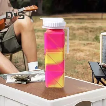 620 мл складная силиконовая бутылка для воды герметичная портативная легкая уличная велоспорт спортзал фитнес спорт путешествия складная питьевая кружка камуфляжный