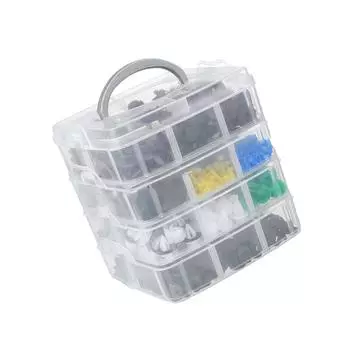 620 шт. автоматический крепежный зажим для автомобильного крыла, фиксатор, штифт, заклепка, бампер для дверной обшивки, коробка, упаковка