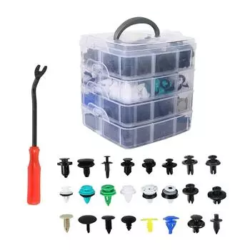 620 шт. универсальные автомобильные пластиковые фиксаторы в коробке запчасти для ремонта транспортных средств