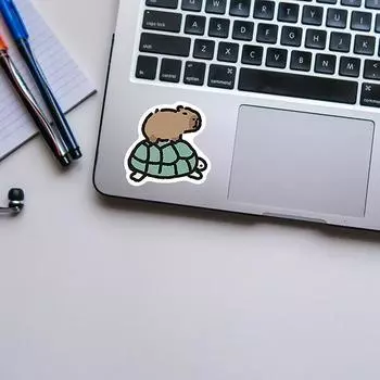 62 шт. милые наклейки капибара бутылка для воды наклейка на ноутбук автомобиль мотоцикл эстетические наклейки коньки чехол для телефона