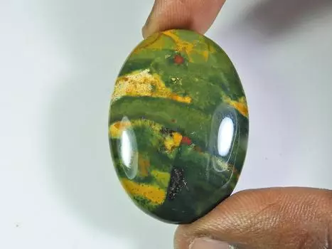 62Cts. Африканский красный кровавый камень овальный кабошон натуральный россыпью драгоценный камень 29X41MM ET-18