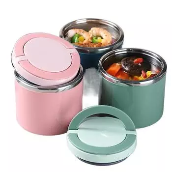 630/1000 мл термобанка для еды изолированные контейнеры для супа нержавеющая сталь ланч-бокс термо сохраняют тепло для школьников L синий