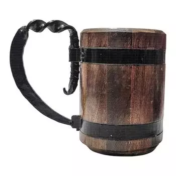 630 мл пивная кружка из дерева и нержавеющей стали, идеальный подарок для пап, мужчин, женщин, женихов, годовщины свадьбы, Рождества