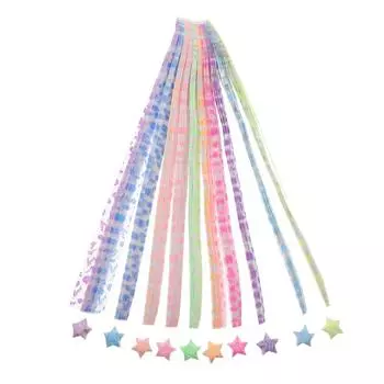 630 шт. Полоски бумаги Lucky Star, складная бумага, полоски пентаграммы своими руками, листы Lucky Star, материал для поделок