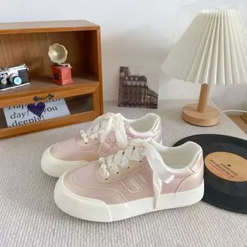 6397 популярные женские туфли с толстой подошвой и рычагом, с круглой головкой, белые, супер-пожарные, универсальные, немецкие, тренировочные туфли для сноуборда, новинка 2024 года 35 розовый