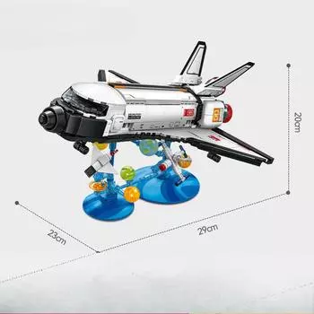 639 шт. Серия Creative Космический шаттл Астронавт Детские игрушки-конструкторы без коробки