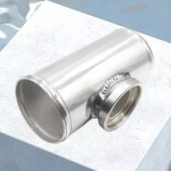 63 мм турботруба фланцевый адаптер алюминиевый Т-образный патрубок зарядка серебряный клапан сброса давления адаптер подходит для HKS SQV SSQV BOV CHINA
