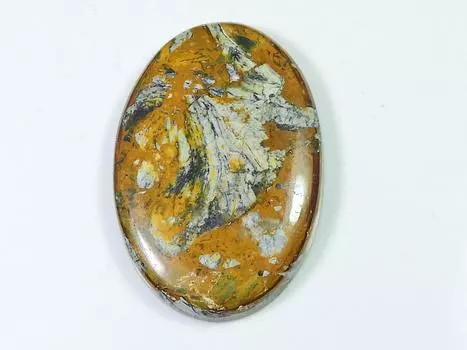 63Cts. Натуральный Питерсит Агат Овальный Кабошон Россыпью Драгоценный Камень 27X42X05 ММ SK-937