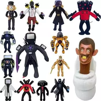 63style Skibidi Туалет Плюшевая Мягкая Игрушка Оператор Телевизионный Человек Skibidi Dop Dop Да Да Титаны Camcordeman Speakerman Speaker Man Кукла